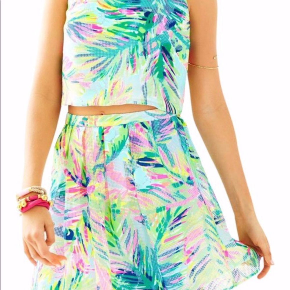 Lilly Pulitzer Hilah Crop Top and Skirt Set. 00